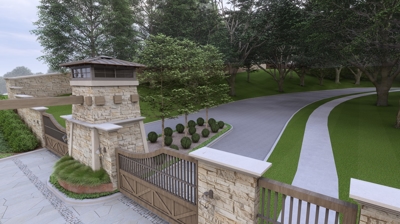 The Bluffs Colleyville Gate Photo